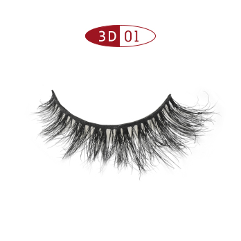 3D01 -- Pointed 15mm full strip horse hair eyelash 